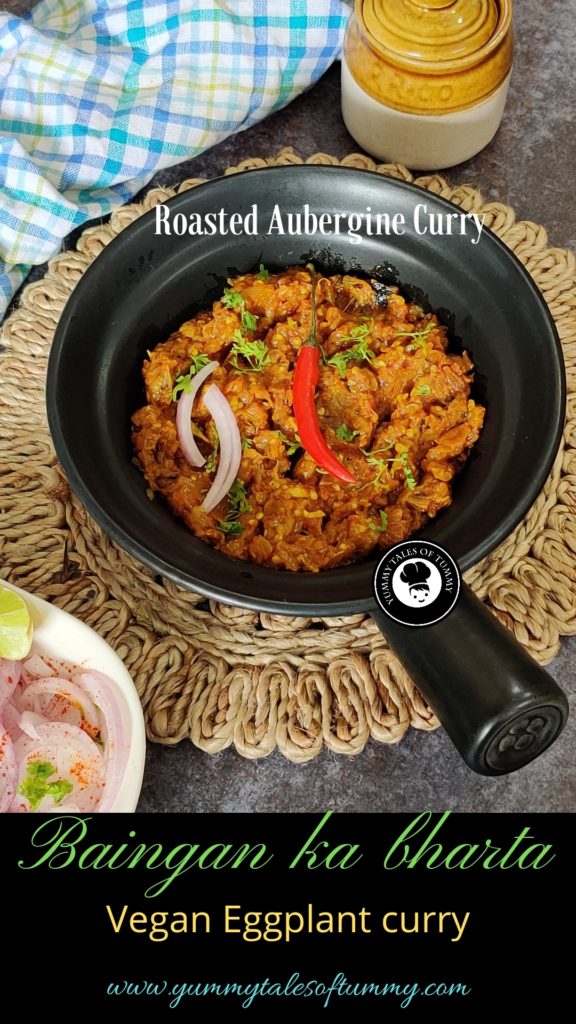 Baingan ka Bharta | Vegan eggplant curry