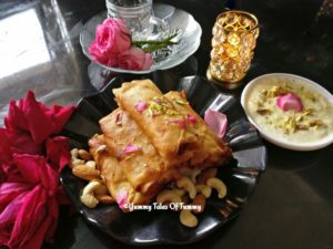 Gajar halwa spring rolls