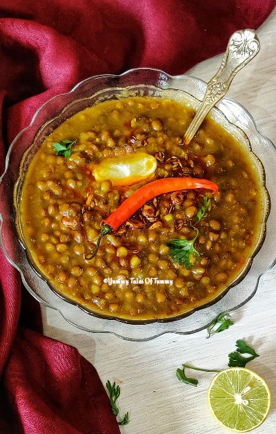 Sabut Masoor Dal Recipe | Akha Masoor Dal | Brown Lentils curry - Yummy ...