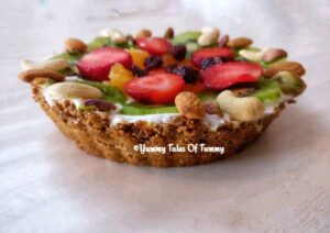 Rajgira fruit tart 
