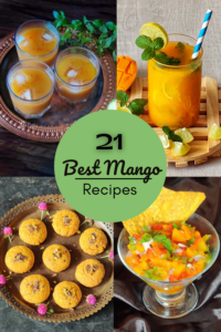 Collage of 21 best mango recipes | Mango Recipes