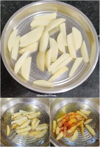Chopped potatoes 