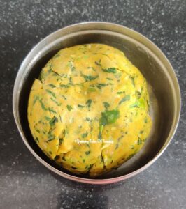 Thepla dough for making Methi Thepla Recipe | Gujarati Thepla