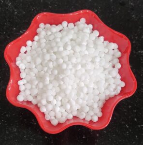 Sabudana/sago/tapioca pearls in red bowl
