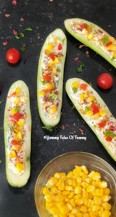 You are currently viewing Low Carb Cucumber Boats | Cucumber boat Salad