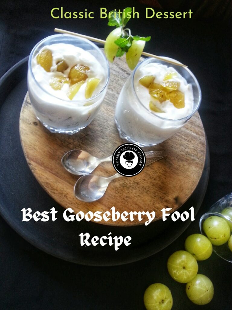 Best Gooseberry Fool Recipe pin 1
