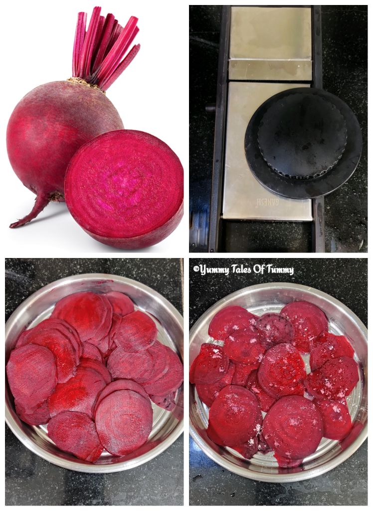 Air fryer Beetroot chips Recipe Yummy Tales Of Tummy