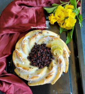 Read more about the article Eggless Lemon Blueberry Cake Recipe