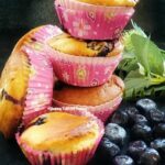 Eggless easy blueberry muffins recipe