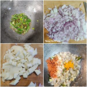 Making process of How to make soft fluffy Poha | Kanda Batata Poha
