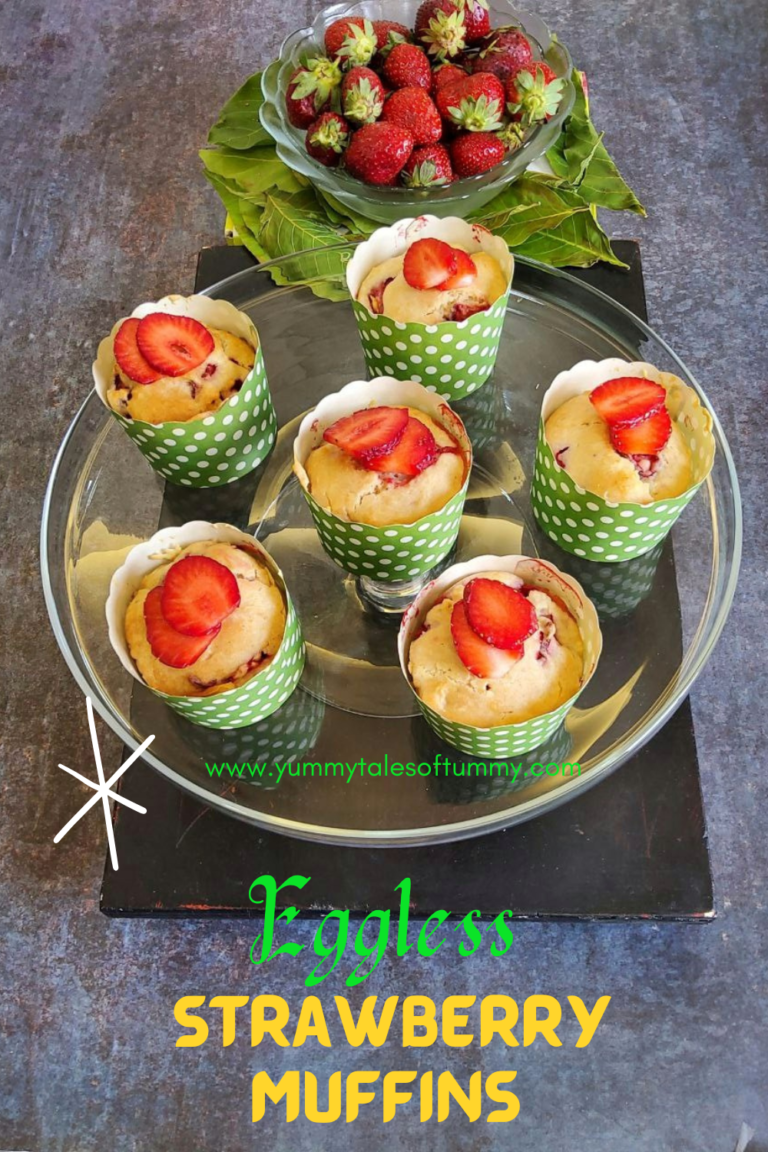 Eggless Fresh Strawberry Muffins Recipe Yummy Tales Of Tummy