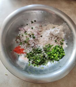 Ingredients for Sindhi Basar wari Koki | Sindhi Koki Recipe | Onion Flatbread