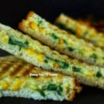 Spinach Corn Sandwich Recipe | Palak sweetcorn sandwich