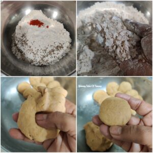 Processing shots of How to make Puffy Poori | Puri Recipe