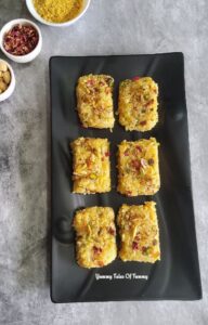 Sindhi Sev Barfi | Singhar ji mithai served on black platter 