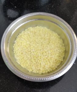 Soaked moong dal 