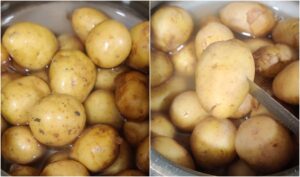 Boiled potatoes