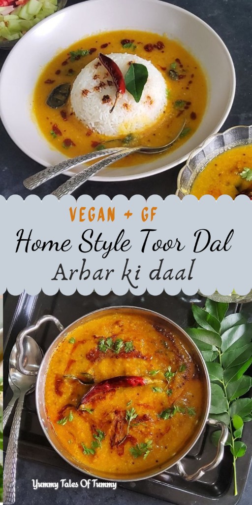 Home style Toor Dal Recipe | Arhar Dal Recipe pin 1