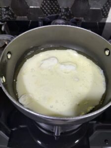 Added milk to ghee