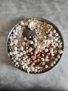 Easy Homemade Protein Powder (Vegan) ingredients kept together ready to grind