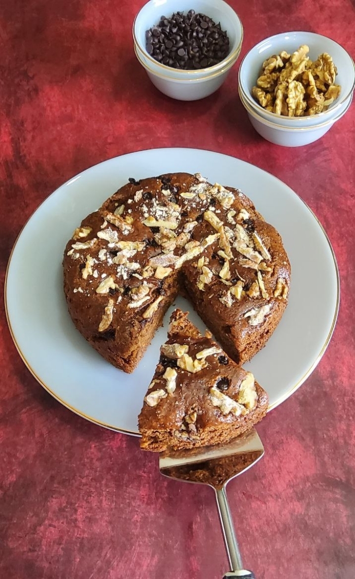 You are currently viewing Eggless Whole wheat Banana Cake (Vegan)