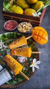 Read more about the article Mango Kulfi Recipe (no cream no refined sugar)
