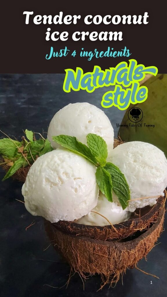 Tender coconut ice cream (Naturals style) pin 1 