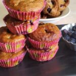 Air Fryer Vegan Banana Blueberry Muffins