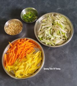 Salad preparation 