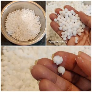 Soaked sabudana/sago pearls 