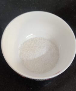 Sugar and salt mixture to sprinkle over 5 ingredient honey roasted almonds 