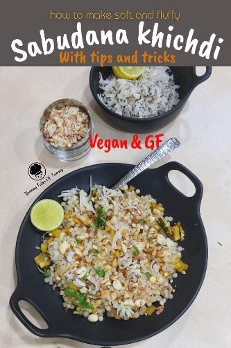 How to make Sabudana Khichdi (fluffy & non sticky) pin 1