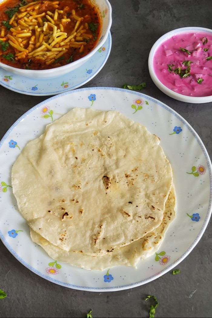 Chawal ki Roti | Rice Flour Roti (Flatbread)