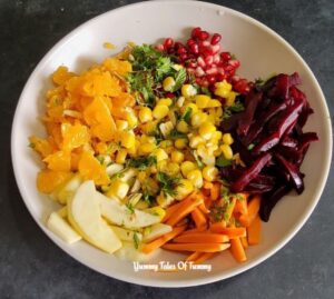 Ingredients required to make Best beetroot orange salad 