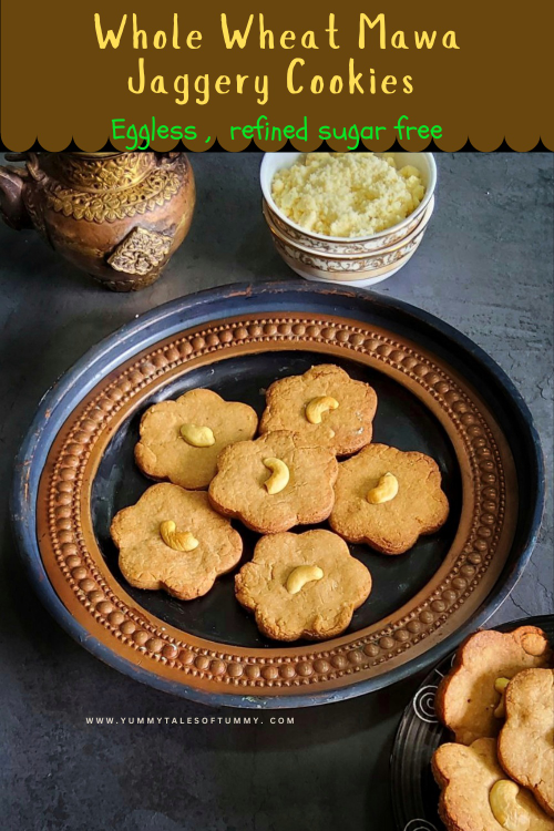 Pin 1 whole wheat mawa jaggery cookies 