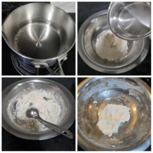 Dough making pics of Chawal ki Roti | Rice Flour Roti (Flatbread) 