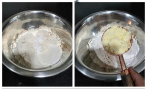 Dry ingredients in a bowl