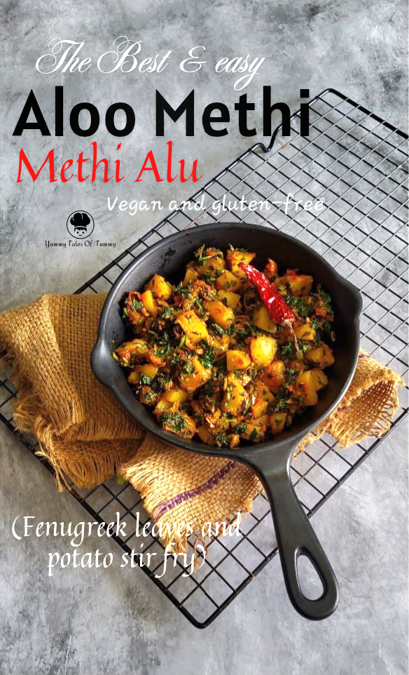 Aloo Methi Sabzi | Methi Alu pin 1