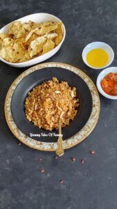 Sindhi Kutti | Bhori | Bhorat served with roasted papad, ghee and pickle 