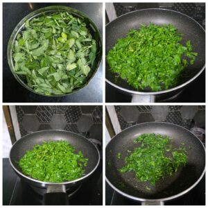 Sautéed fenugreek leaves 