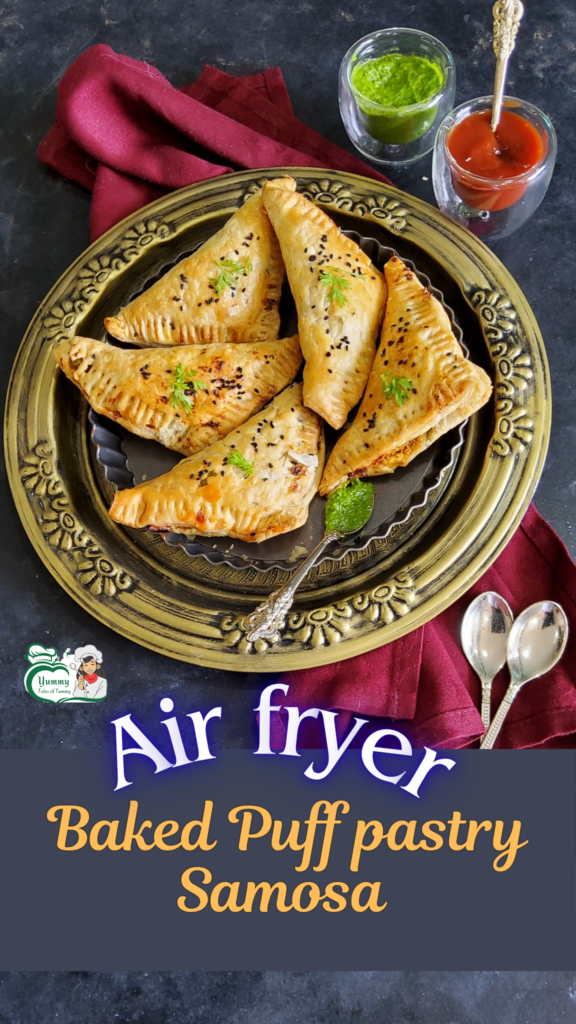 Pin 1 Puff pastry Samosa Recipe (Air fryer method)