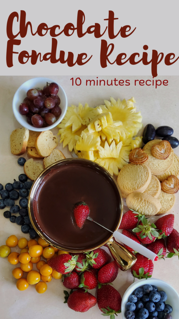 Pin 1 Best Chocolate Fondue Recipe