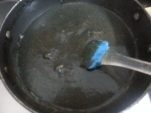 pudding getting simmered