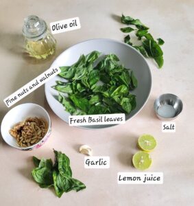 Ingredients list