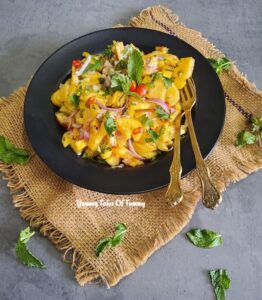 Vegan Pineapple Salad Recipe ready to be served 