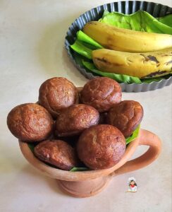 Banana Appam | Whole Wheat Banana Paniyaram 