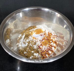 Dry ingredients in a bowl