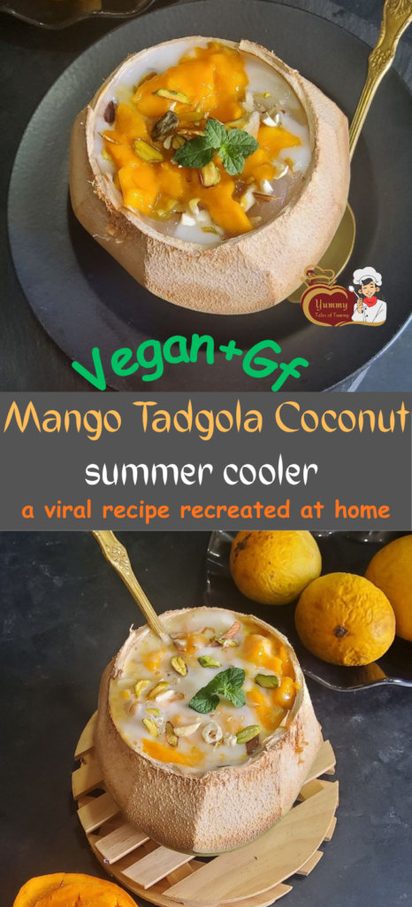 Mango Tadgola Coconut Summer Cooler pin 1
