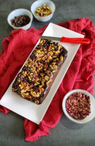 Eggless Whole Wheat Date Chocolate Cake