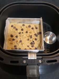 Cake ready to baked in air fryer